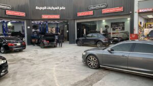شعار وصور ورشة يعرب كار لصيانة السيارات الألمانية بالرياض
